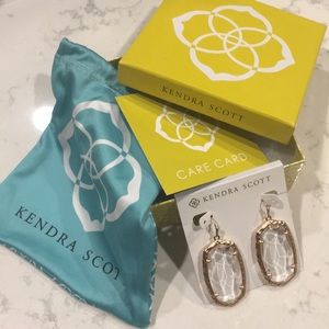 Kendra Scott Danielle’s in clear & rose gold